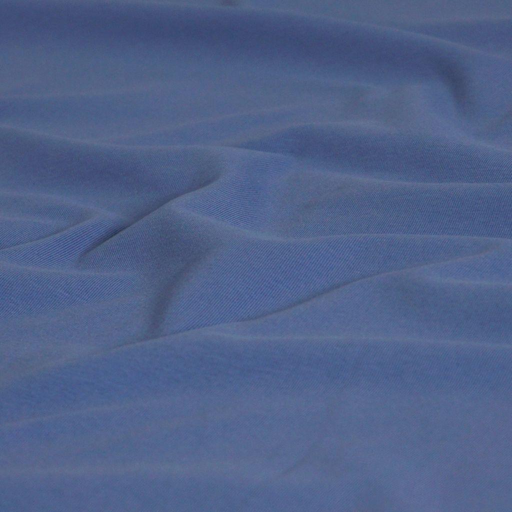 Singlejersey uni aus Baumwolle purple indigo - Bio